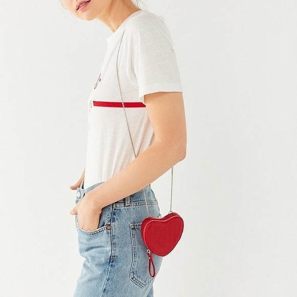 Urban Outfitters Handbags - Urban outfitters Rachel Icon mini heart crossbody